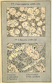 Synthèse des minéraux des roches