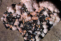 Trepca - Blende, Rhodochrosite, Arsenopyrite and Calcite